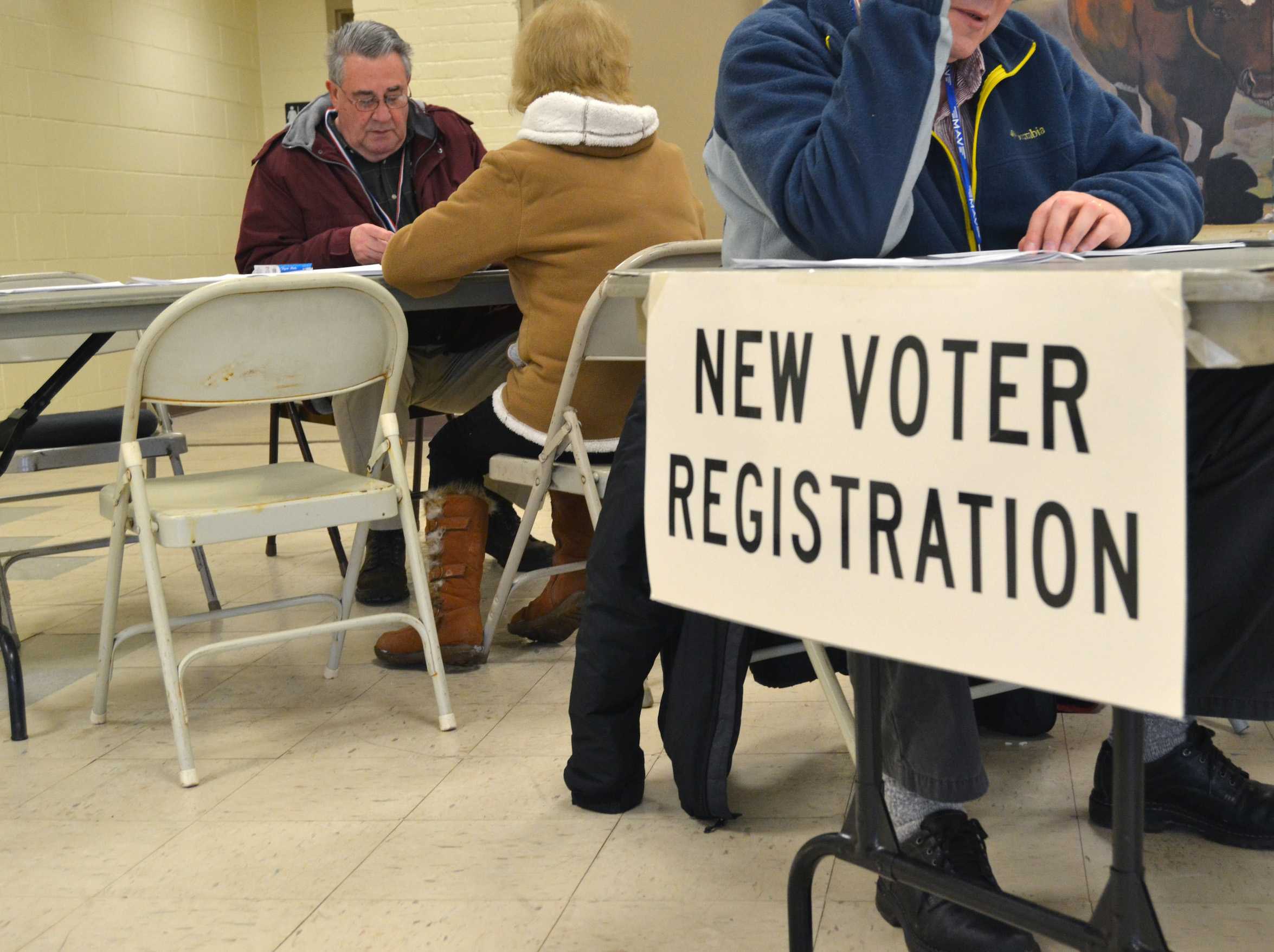 New Hampshire voters may register on Election Day. This primary was the first time voters were required to show ID.