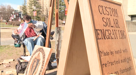 The woodburning man and his sun