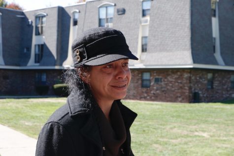 Marilyn Rodriguez of Holyoke was visiting family at the apartments the night of the shooting. (Joshua Murray / Amherst Wire)