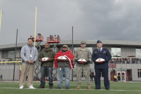 Army and Air Force ROTC duel it out at the last home game