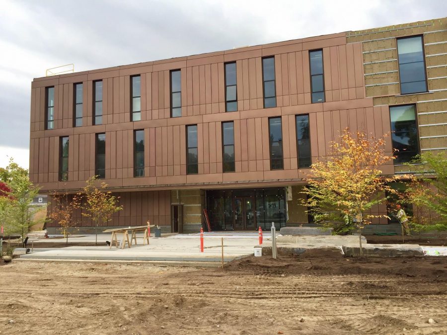 The entrance of the new Design Building. 