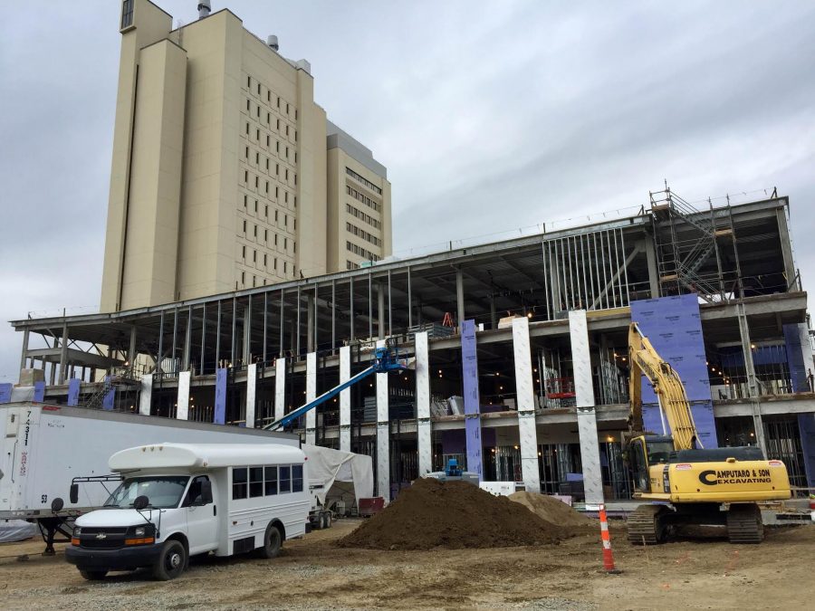 Construction of the Physical Sciences Building. 