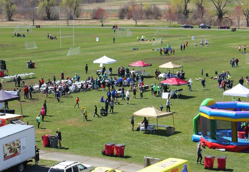 People gathered for the 2014 Soccerfest