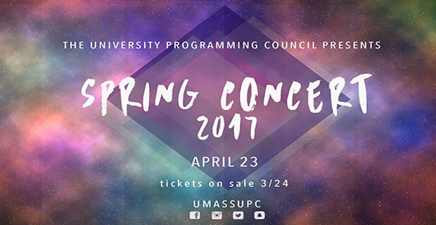 Flyer for the concert from UMass UPC.