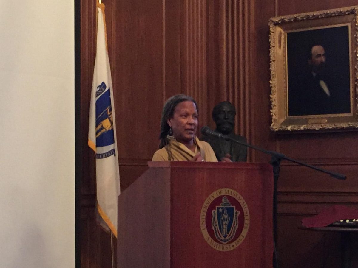 Lecia Brooks addresses UMass Amherst about the current state of hate and extremist groups in the United States.