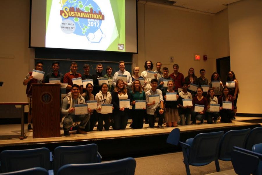 Once the event came to a close, Sustainability Projects Abroad provided everyone involved in the event a congratulatory certificate (Brian Choquet/Amherst Wire).