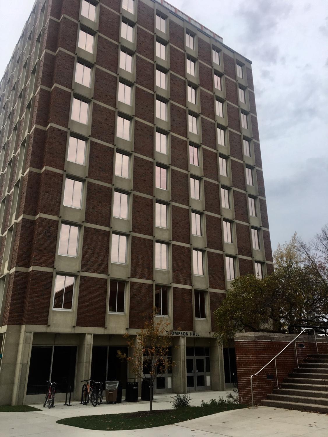 The College of Social and Behavioral Sciences, housed in Thompson Hall, would be impacted by the proposal to get rid of the Global Education requirement, should it pass (Abigail Desvergnes/Amherst Wire).