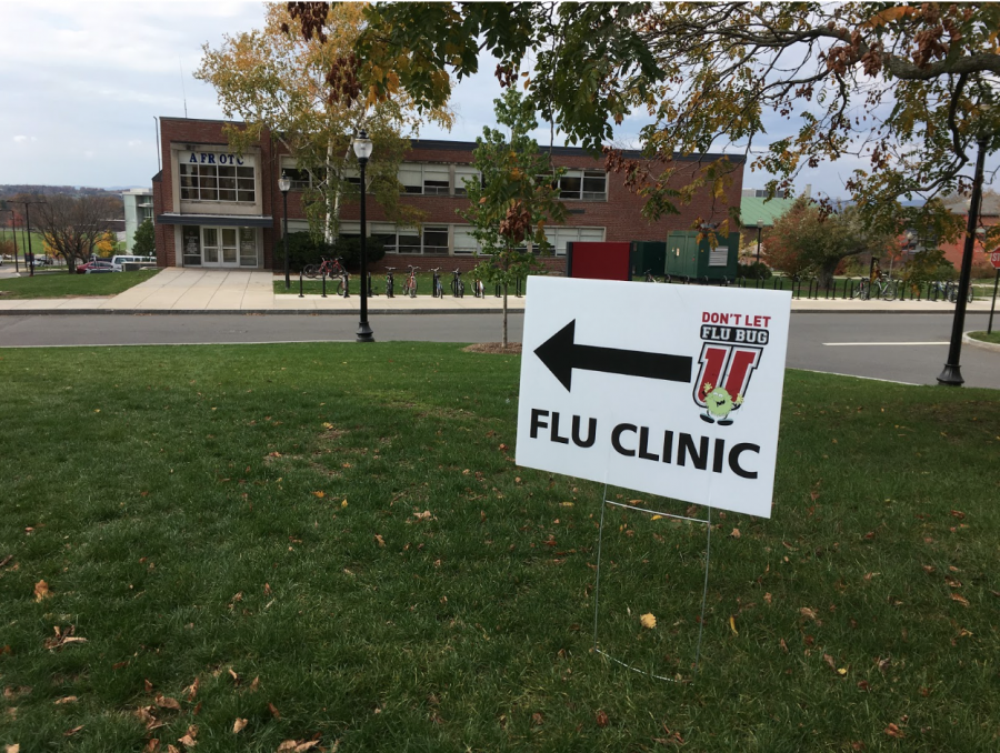 University Health Services is helping students protect themselves against the flu this year with vaccine clinics held in the Commonwealth Honors College (Michael Connors/Amherst Wire).