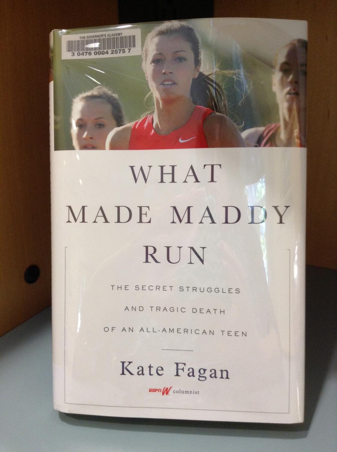 “What Made Maddy Run” by Kate Fagan tells the story of a college student's struggles with mental health. (Image courtesy of Pesky Librarians via Flickr).