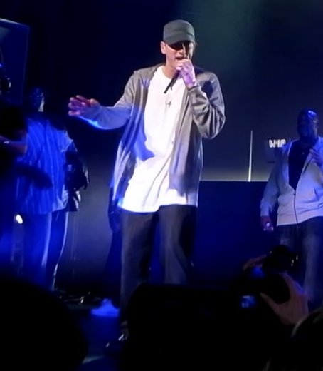 Eminem performing