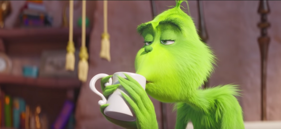 A screenshot from the trailer of the 2018 remake of The Grinch.