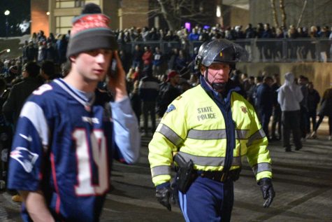In pictures: 3,000 UMass students celebrate New England’s sixth Super Bowl win