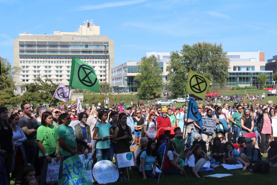 The fight for climate justice: local activist groups holds climate walkout