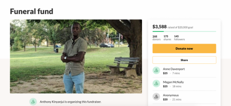 GoFundMe created for recently passed UMass student, Erick Kang’Ethe