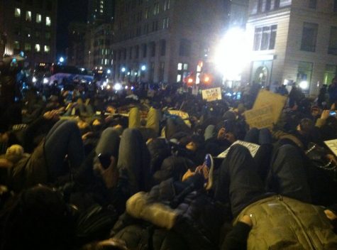A Black Lives Matter protest in Boston after the video of Eric Garner surfaced.