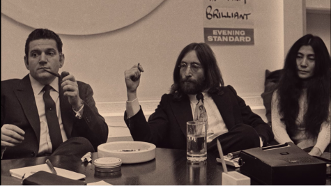 Allan Klein with John Lennon and Yoko Ono as presented in "ReMastered: The Two Killings of Sam Cooke"/ Netflix