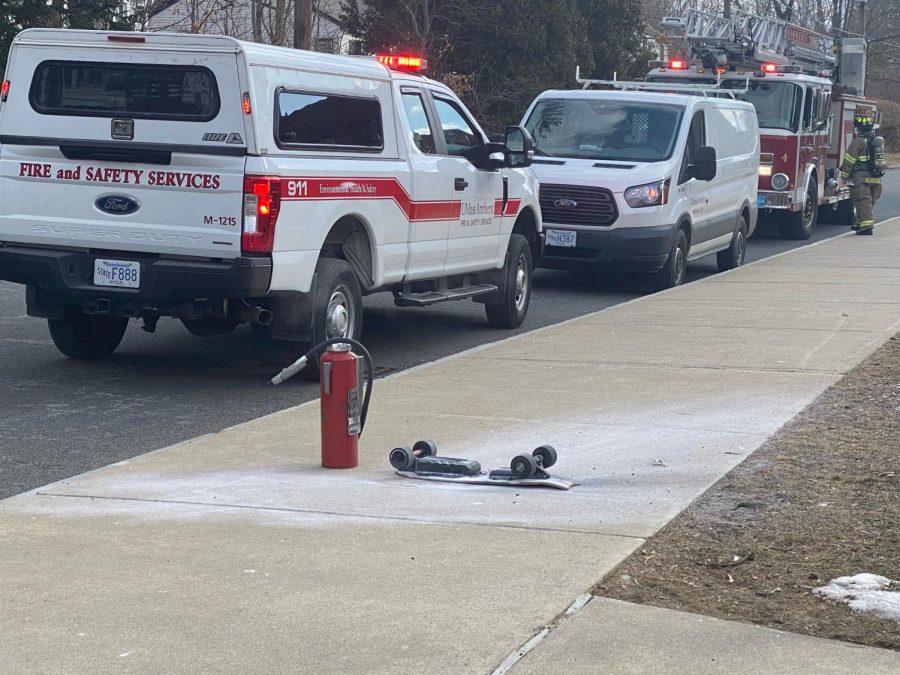 Teamgee H20 MINI electric skateboard that caught fire outside of MacKimmie hall in Southwest residential.