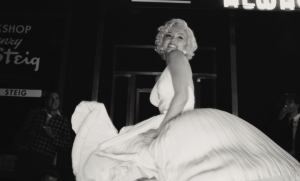 Although cruel and dull,  'Blonde' seeks to recreate iconic moments of the well-known actress through cinematography. credit IMDB
