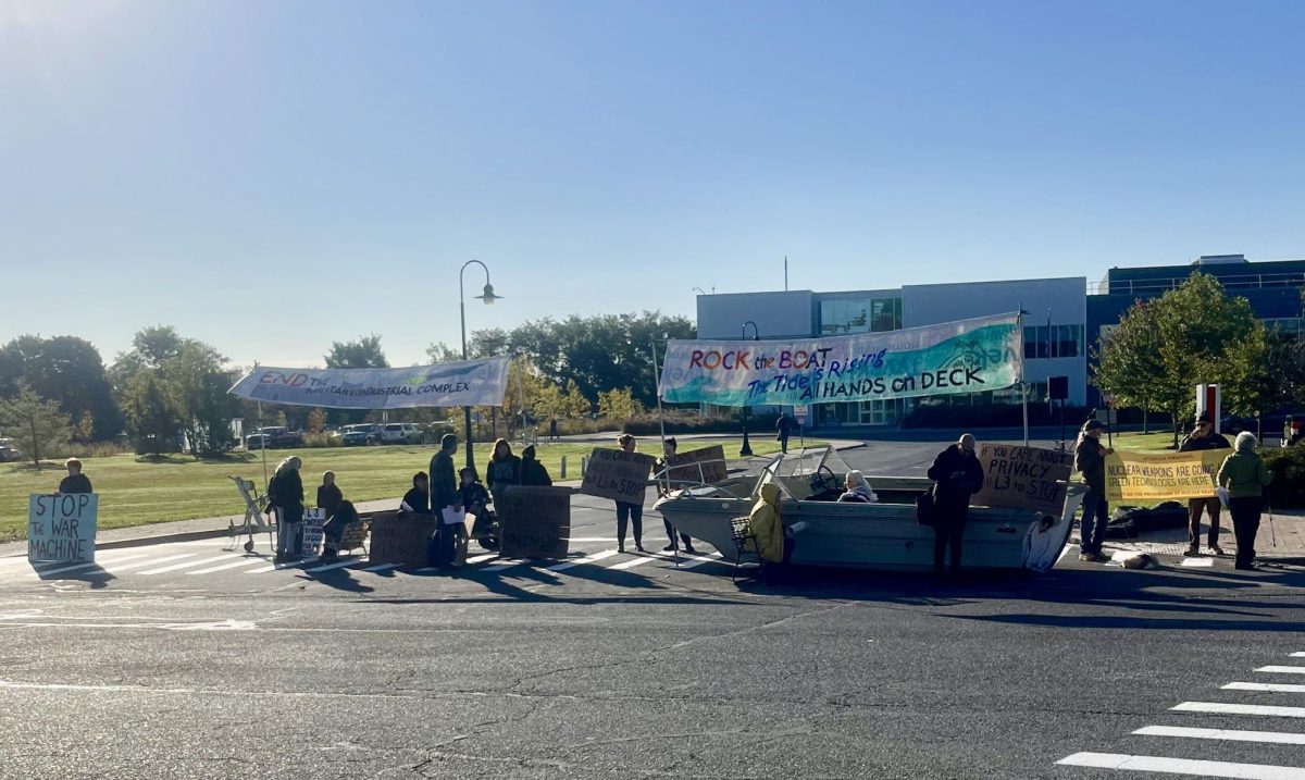 Protesting “The War Machine:” Several Arrested at Anti-War Demonstration Outside L3Harris Technologies in Northampton