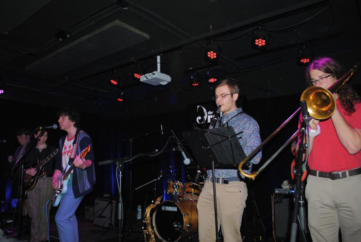 Dotted Line from UMass Amherst performing at the WMUA Battle of the Bands Fall 2025. 