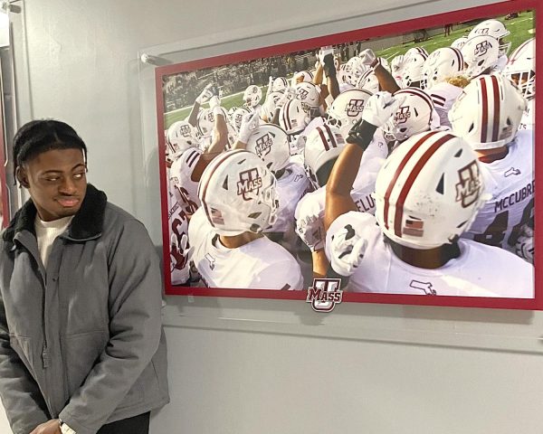 Maigari side-eyes UMass football. 