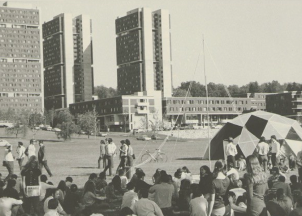 The Southwest towers photographed in the 1960s. Newly built, they were seen then as cutting edge, not eyesores.