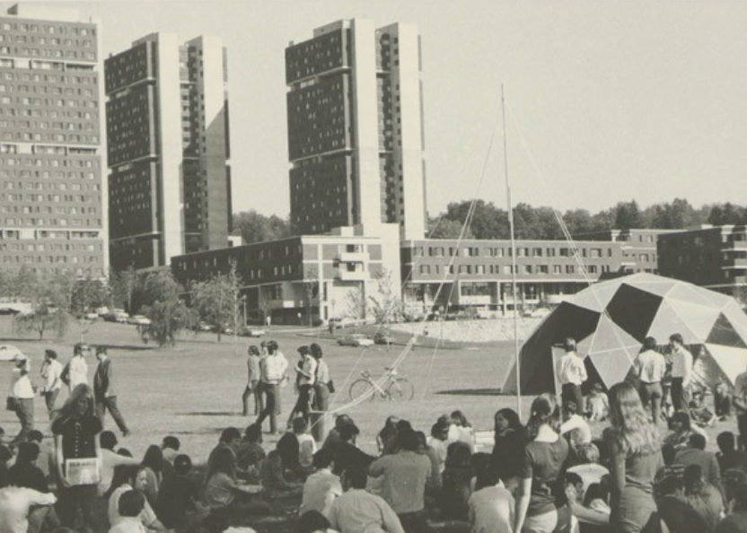 The Southwest towers photographed in the 1960s. Newly built, they were seen then as cutting edge, not eyesores.
