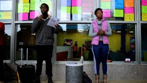 Students gather to protest racism and police brutality